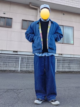 「アイテム（スニーカー）」を使った、ハシタケさん（メンズ・171cm・40代）の冬コーディネート