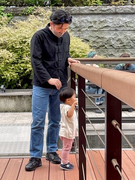 「デニムっていいよね」｜「アイテム（ブルゾン）」を使った、gotanさん（メンズ・170cm）の夏コーディネート