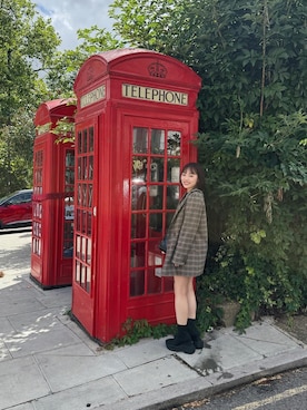 「Ameri（アメリ）のPUFF CHECK JACKET WITH SKIRT PANTS（テーラードジャケット）」を使った、sayocoさん（レディース・154cm・30代）の夏コーディネート