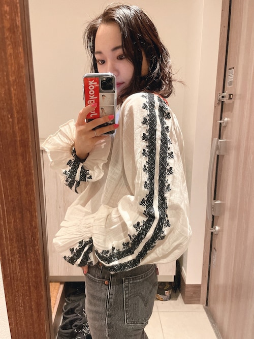 Ungrid - 【オシャレ⭐Ungrid】黒　チュニック　コットンシャツ　サイズF Ungrid - 【オシャレ⭐Ungrid】黒 チュニック コットンシャツ