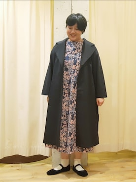 「TSUHARU by Samansa Mos2（ツハルバイサマンサモスモス）のアイテム（その他アウター）」を使った、やまさん（レディース・167cm）の秋コーディネート
