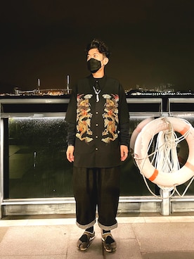 「nike rift」｜Humzieさん（メンズ・177cm）の冬コーディネート