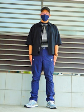 「nonnative（ノンネイティブ）のアイテム（カーゴパンツ）」を使った、threestarさん（メンズ・175cm）の夏コーディネート