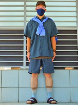 「nonnative（ノンネイティブ）のアイテム（帽子）」を使った、threestarさん（メンズ・175cm）の夏コーディネート
