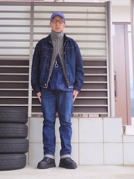 「nonnative(ノンネイティブ)のアイテム(帽子)」を使った、threestarさん(メンズ・175cm)の春コーディネート