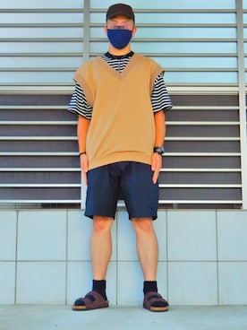 「nonnative（ノンネイティブ）のアイテム（帽子）」を使った、threestarさん（メンズ・175cm）の夏コーディネート