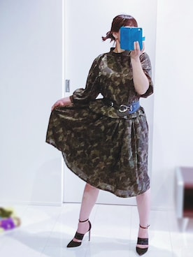 「KEITH（キース）のアイテム」を使った、麗美さん（レディース・159cm）の秋コーディネート