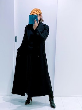 「Rodeo Crowns（ロデオクラウンズ）のアイテム（ハンチング/ベレー帽）」を使った、麗美さん（レディース・159cm）の冬コーディネート
