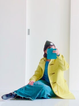 「Simplicite（サンプリシテ）のアイテム（ダッフルコート）」を使った、麗美さん（レディース・159cm）の冬コーディネート