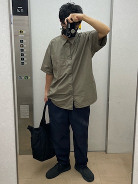 「BRIEFING（ブリーフィング）のアイテム」を使った、TAKROCKさん（メンズ・173cm）の夏コーディネート