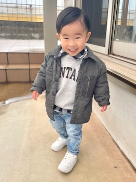 KAI☺︎KAIさん（キッズ・80cm）の冬コーディネート