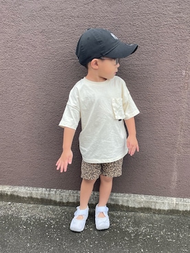「みんなの白Tフェス」｜KAI☺︎KAIさん（キッズ・90cm）の夏コーディネート