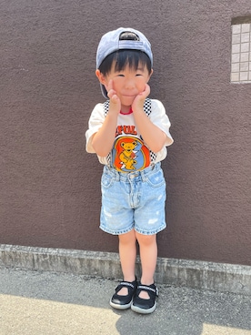 KAI☺︎KAIさん（キッズ・80cm）の夏コーディネート