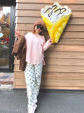 「ete（エテ）のアイテム（リング）」を使った、pu♡さん（レディース・164cm）の冬コーディネート