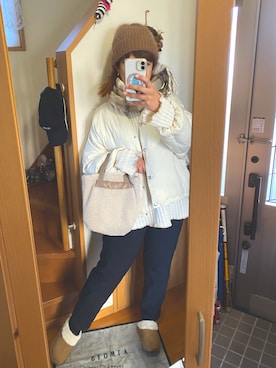 「studio CLIP（スタディオクリップ）のアイテム」を使った、pu♡さん（レディース・164cm）の冬コーディネート