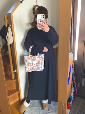 「ROXY(ロキシー)のアイテム(シューズ)」を使った、pu♡さん(レディース・164cm)の冬コーディネート