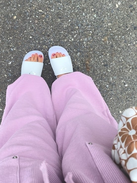 「ROXY(ロキシー)のアイテム(シューズ)」を使った、pu♡さん(レディース・164cm)の夏コーディネート