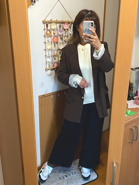 「ZARA（ザラ）のアイテム（テーラードジャケット）」を使った、pu♡さん（レディース・164cm）の秋コーディネート