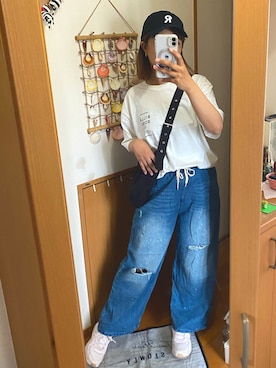 「アイテム（マウンテンパーカー）」を使った、pu♡さん（レディース・164cm）の秋コーディネート