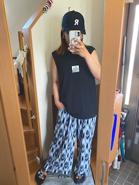 「Ameri（アメリ）のアイテム（シューズ）」を使った、pu♡さん（レディース・164cm）の夏コーディネート