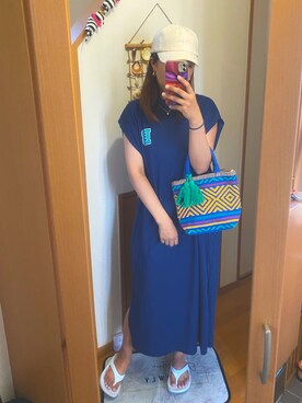 「CRUCE anap（クルーセアナップ）のアイテム」を使った、pu♡さん（レディース・164cm）の夏コーディネート