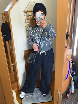 「TORY BURCH（トリーバーチ）のアイテム」を使った、pu♡さん（レディース・164cm）の冬コーディネート