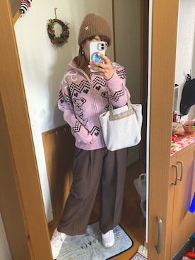 「studio CLIP（スタディオクリップ）のアイテム」を使った、pu♡さん（レディース・164cm）の冬コーディネート