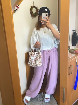 「ROXY(ロキシー)のアイテム(シューズ)」を使った、pu♡さん(レディース・164cm)の夏コーディネート
