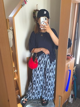 「Ameri（アメリ）のアイテム（シューズ）」を使った、pu♡さん（レディース・164cm）の夏コーディネート