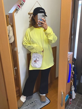 「アイテム（マウンテンパーカー）」を使った、pu♡さん（レディース・164cm）の秋コーディネート