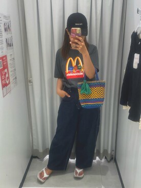 「CRUCE anap（クルーセアナップ）のアイテム」を使った、pu♡さん（レディース・164cm）の夏コーディネート