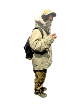 「GRAY（グライ）のアイテム」を使った、ごちょさん（レディース・158cm）の冬コーディネート