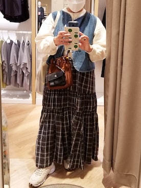 「アイテム（スウェット）」を使った、miさん（レディース・155cm）の春コーディネート