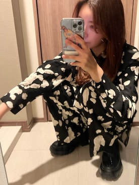 「AKIRANAKA（アキラナカ）のアイテム」を使った、小板橋かすみさん（レディース・158cm）の春コーディネート