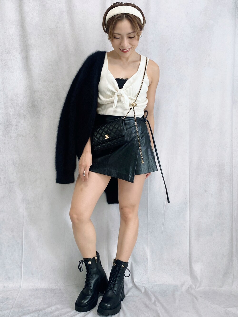 Ameri（アメリ）の「RIBBON BUSTIER KNIT（ニット/セーター）」 - WEAR
