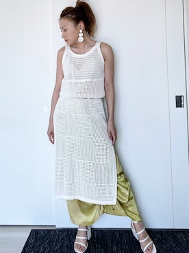 「THROW by SLY（スローバイスライ）のアイテム（スカート）」を使った、__loveyui__さん（レディース・152cm）の夏コーディネート