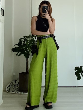 「Abercrombie&Fitch（アバークロンビーアンドフィッチ）のアイテム（トップス）」を使った、__loveyui__さん（レディース・152cm）の夏コーディネート