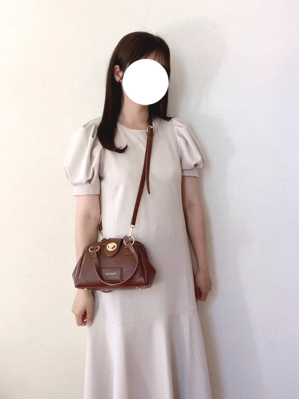 「シンプルスタイル、淡色コーデ、淡色女子、おしゃれさんと繋がりたい、夏ファッション、いいね、save、フォローお願いします🤑、フォローミー、フォロー返します」｜「GUのアイテム（ワンピース、ベージュ系）」を使った、のん。  【相互】◡̈さん（レディース・158cm）の夏コーディネートの1枚目の写真