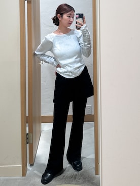 「Kastane（カスタネ）のアイテム（その他パンツ）」を使った、ひらさわいずみさん（レディース・158cm）の秋コーディネート