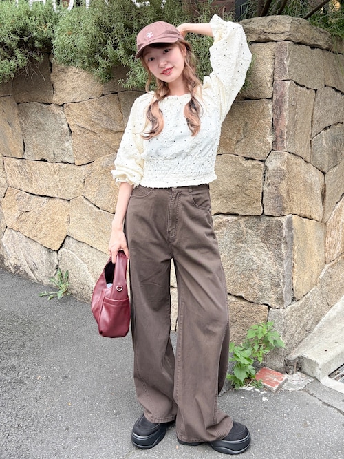 【2026AW/3サイズ展開/高身長サイズ/低身長サイズ】カーブバレルパンツ