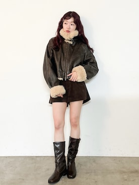 「アイテム（その他アウター）」を使った、ひらさわいずみさん（レディース・158cm）の秋コーディネート