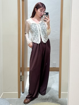 「アイテム（Tシャツ/カットソー）」を使った、ひらさわいずみさん（レディース・158cm）の夏コーディネート