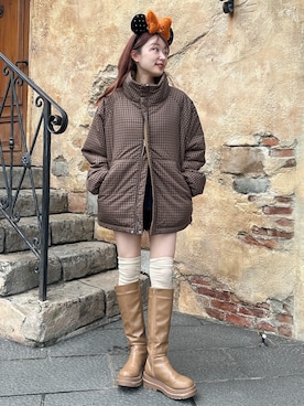 「アイテム（レッグウェア）」を使った、ひらさわいずみさん（レディース・158cm）の秋コーディネート