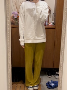 「CONVERSE（コンバース）のCONVERSE コンバース オール スター オックス / ALL STAR OX (NVY) 32160325（スニーカー）」を使った、TOM🌙さん（レディース・170cm）の秋コーディネート