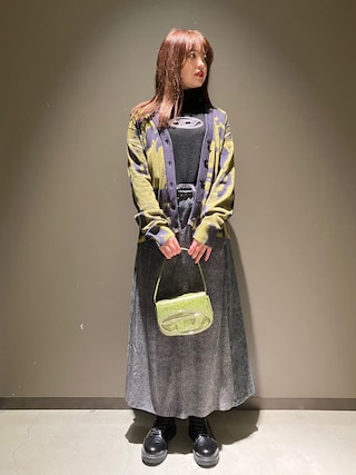 DIESEL ディーゼル デニム ロング スカート ボタン マキシ DIESEL（ディーゼル）の「レディース マキシ ロング スカート