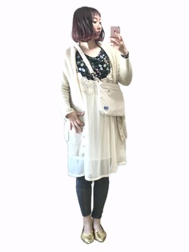 「SPINNS（スピンズ）のアイテム（バッグ）」を使った、ryocoさん（レディース・163cm）の秋コーディネート