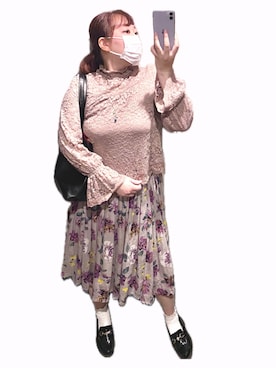 「NICE CLAUP（ナイスクラップ）のアイテム」を使った、ryocoさん（レディース・163cm）の冬コーディネート