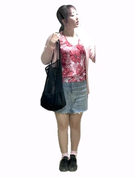 「no brand（ノーブランド）のアイテム（トートバッグ）」を使った、ryocoさん（レディース・163cm）の秋コーディネート