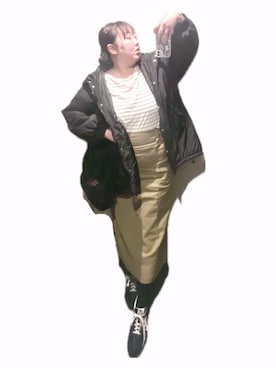 「no brand（ノーブランド）のアイテム（トートバッグ、ブラック系）」を使った、ryocoさん（レディース・163cm）の夏コーディネート