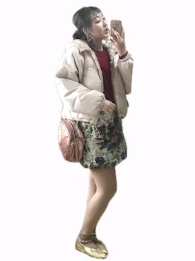 「アイテム（その他）」を使った、ryocoさん（レディース・163cm）の冬コーディネート